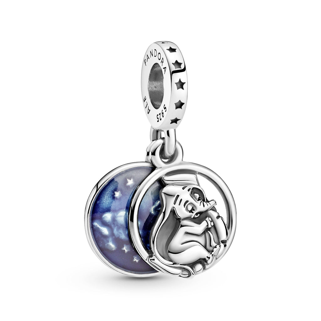 PANDORA Disney Dumbo Sweet Dreams Dangle Charm Enamel Blue Disney X PANDORA Charms Bracelet Charm Jewelry Gift