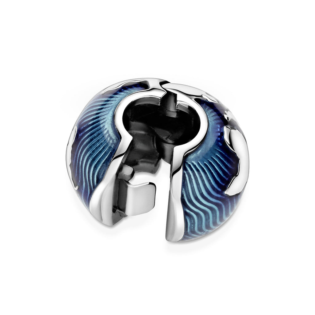 PANDORA Blue Globe Clip Charm Enamel Travel Charms Bracelet Charm Jewelry Gift