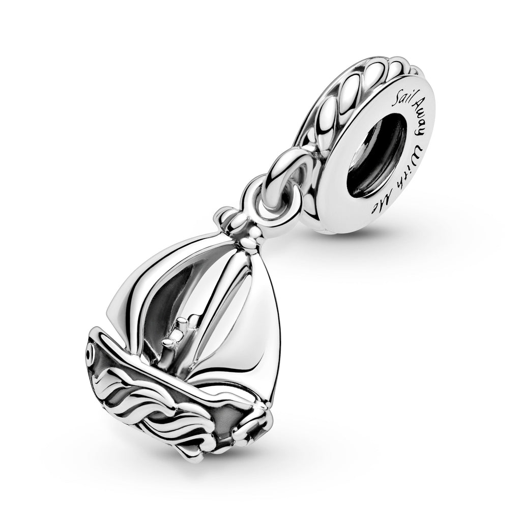 PANDORA Sail Boat Dangle Charm Sterling Silver Travel Charms Bracelet Charm Jewelry Gift