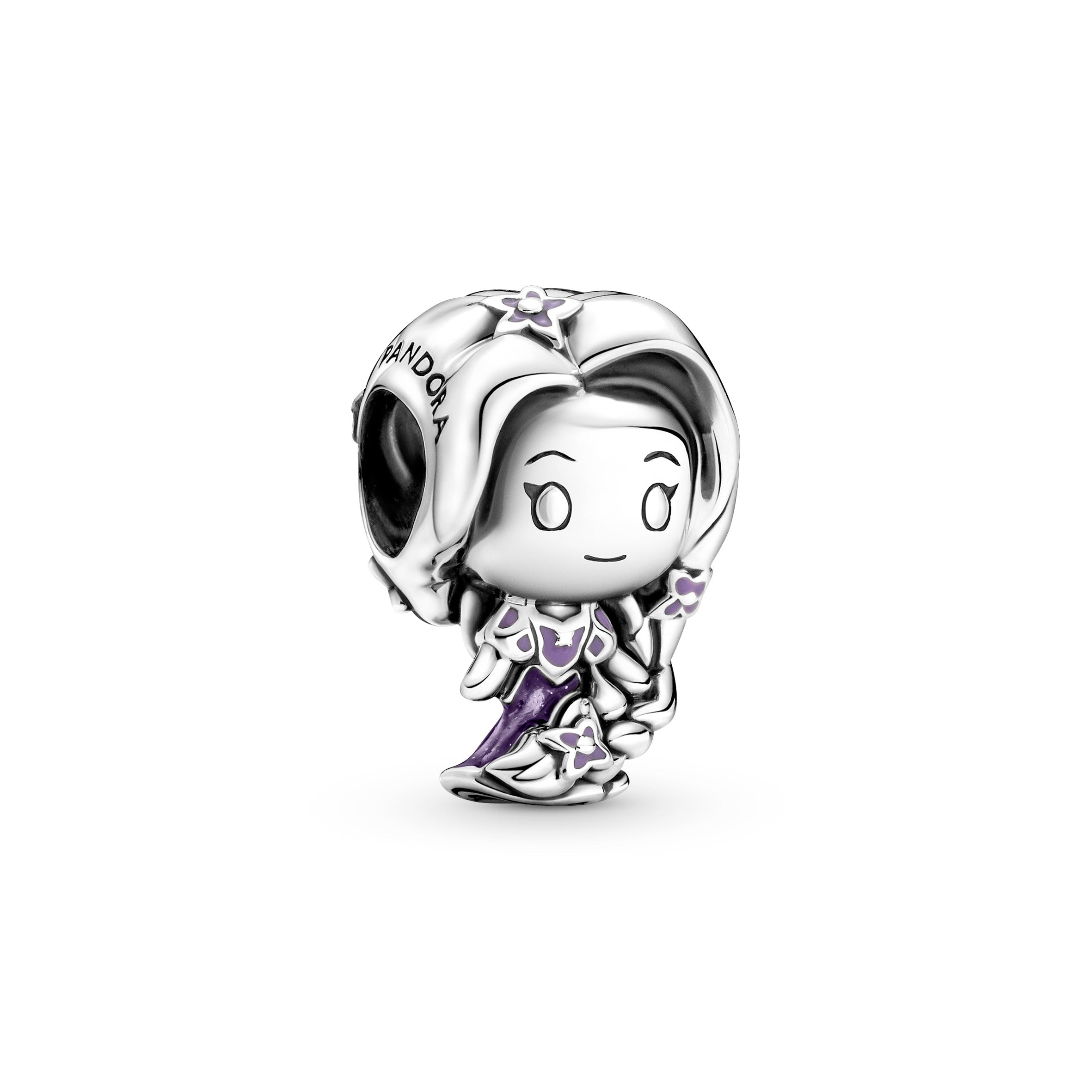 PANDORA Disney Tangled Rapunzel Charm Enamel Disney Princess Charms Bracelet Charm Jewelry Gift