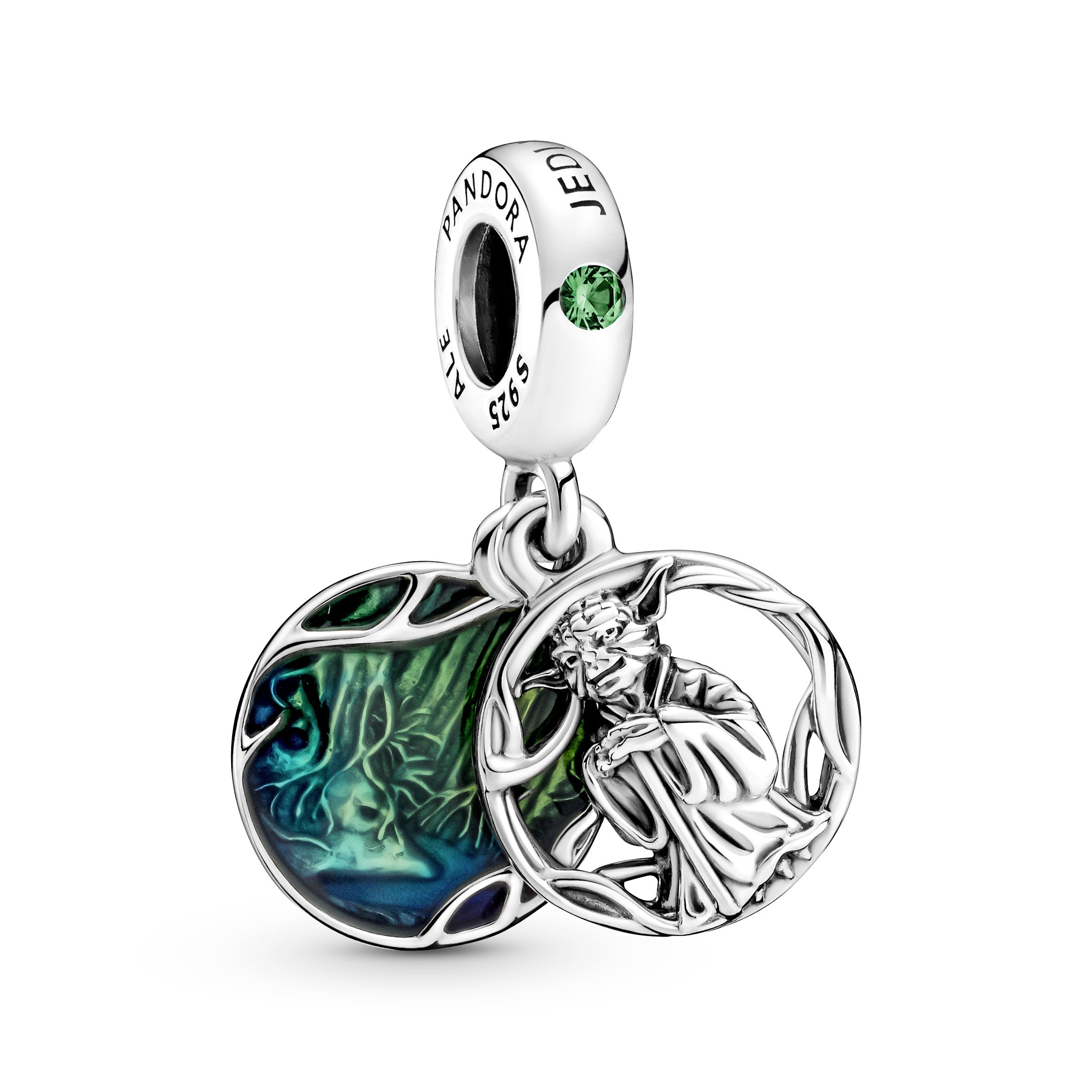 PANDORA Star Wars Yoda Dangle Charm Enamel Charms Bracelet Charm Jewelry Gift