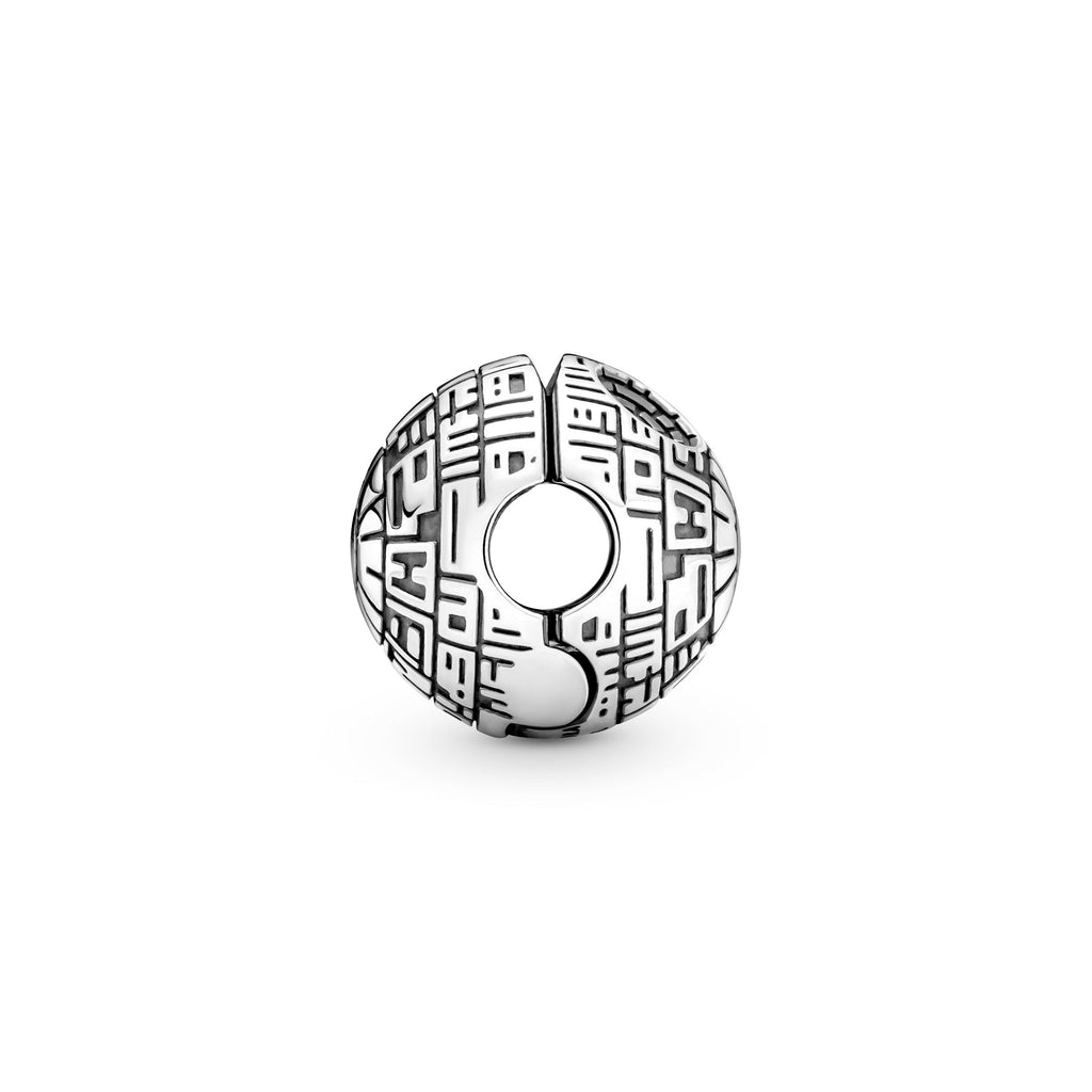 PANDORA Star Wars Death Star Clip Charm Cubic Zirconia Silver Charms Bracelet Charm Jewelry Gift