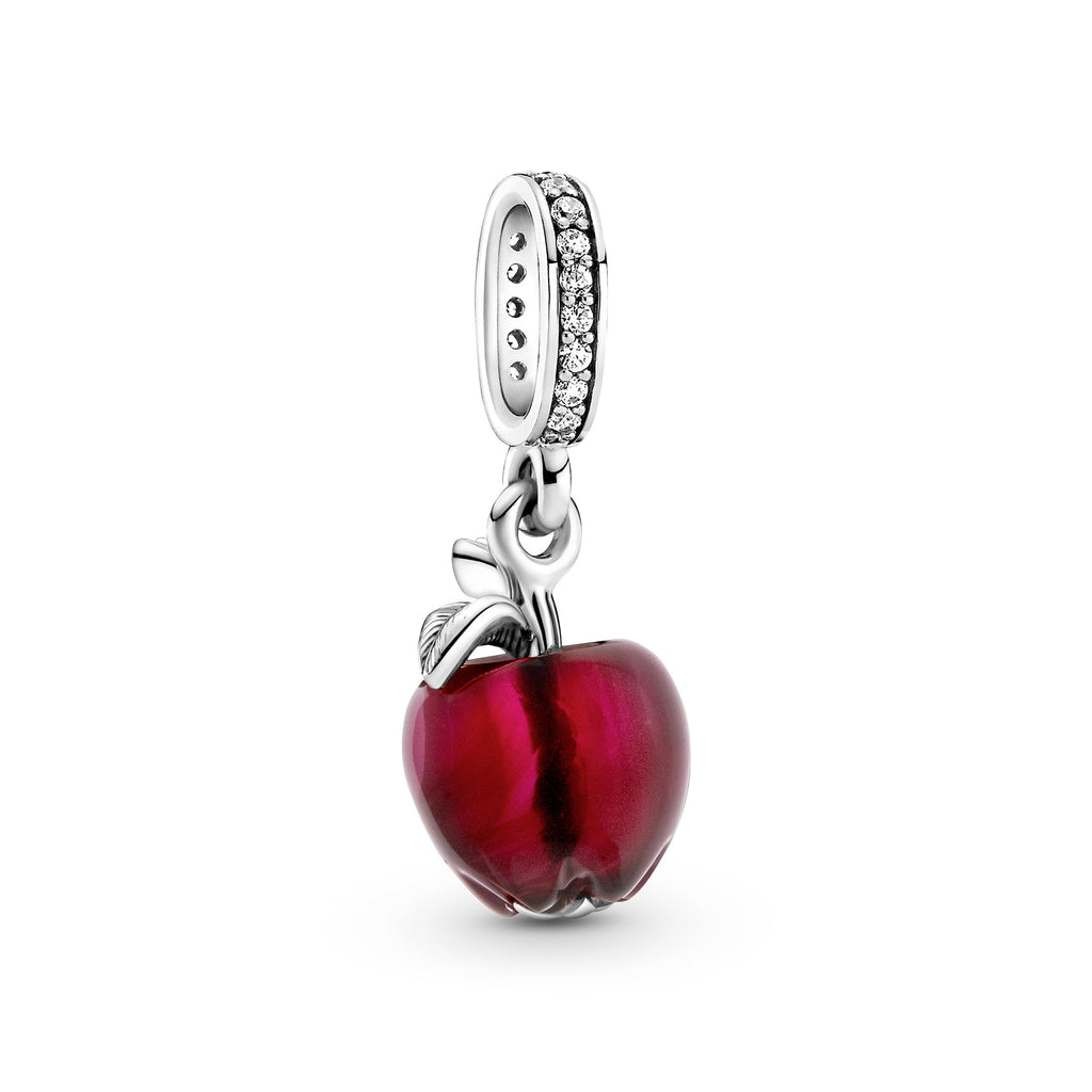 PANDORA Murano Glass Red Apple Dangle Charm Cubic Zirconia Charms Bracelet Charm Jewelry Gift
