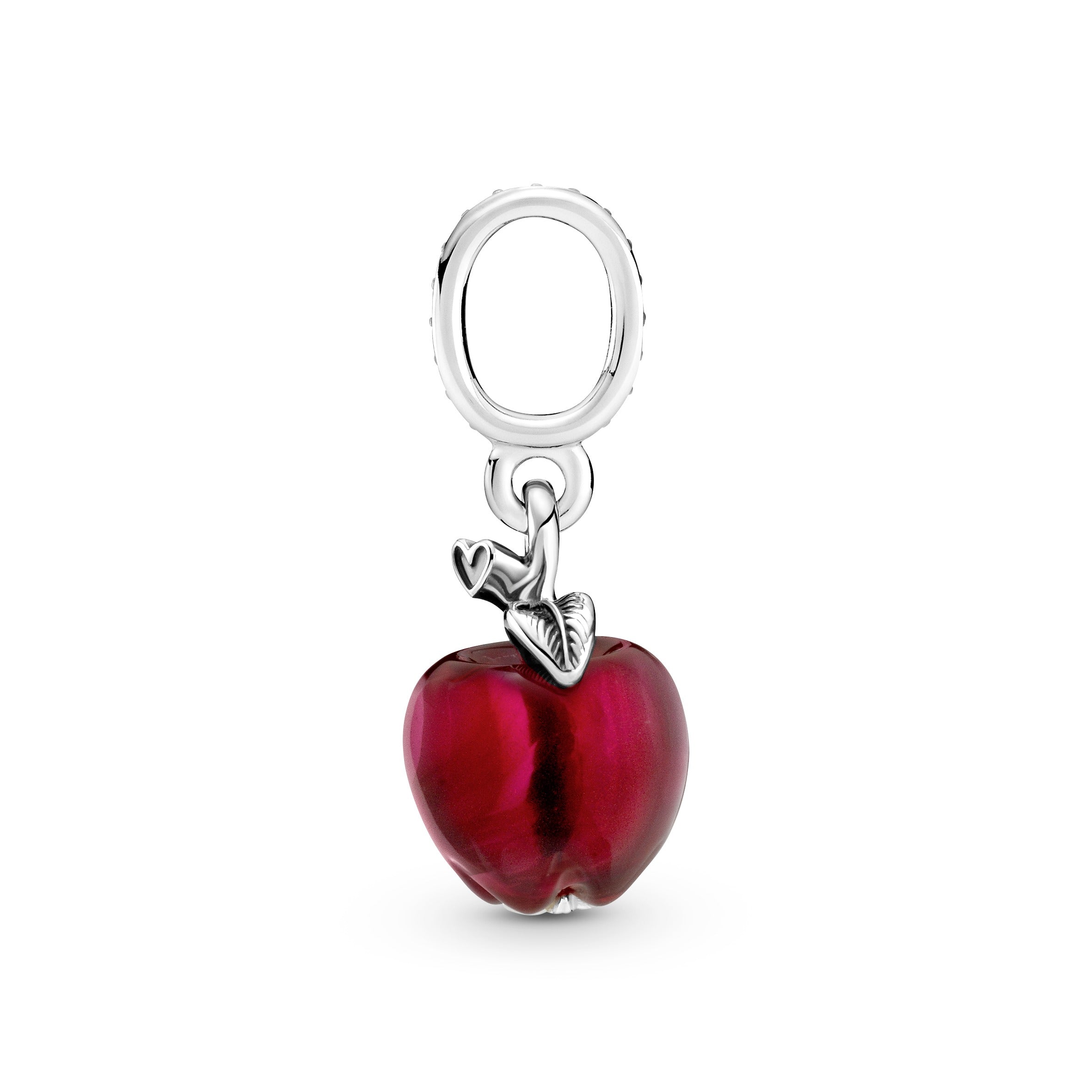 PANDORA Murano Glass Red Apple Dangle Charm Cubic Zirconia Charms Bracelet Charm Jewelry Gift