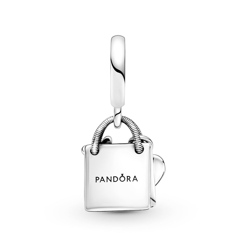 PANDORA Shopping Bag Dangle Charm Sterling Silver Charms Bracelet Charm Jewelry Gift