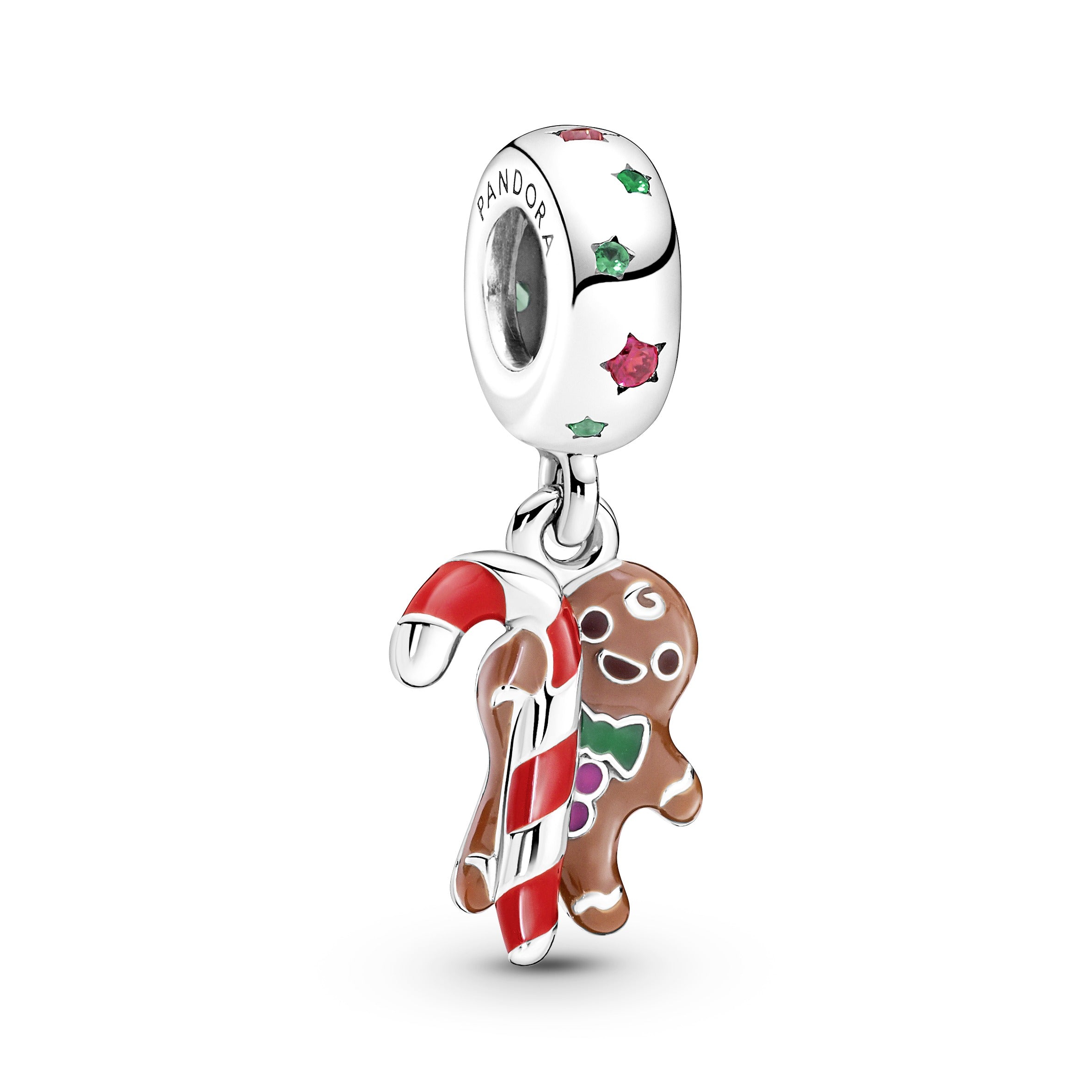 PANDORA Gingerbread Man Dangle Charm Enamel Occasions Charms Bracelet Charm Jewelry Gift