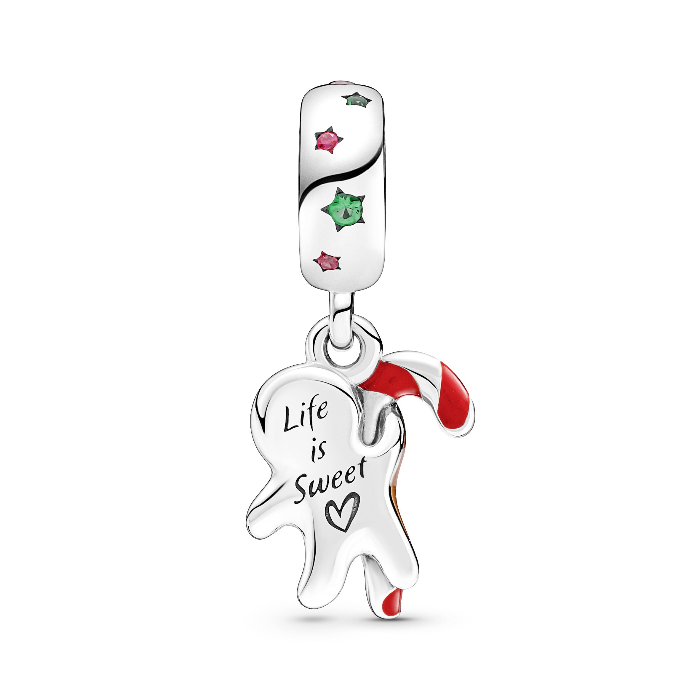 PANDORA Gingerbread Man Dangle Charm Enamel Occasions Charms Bracelet Charm Jewelry Gift