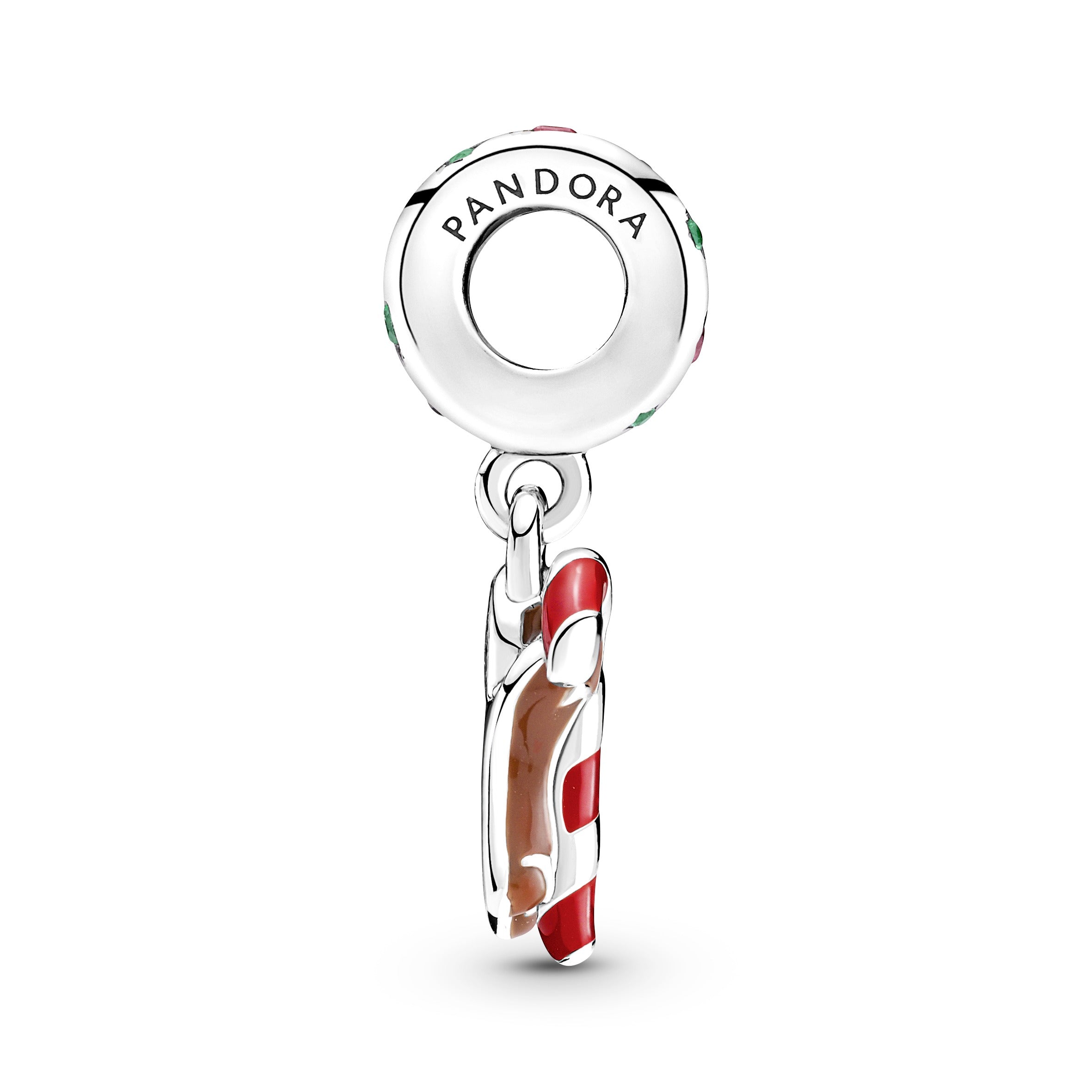 PANDORA Gingerbread Man Dangle Charm Enamel Occasions Charms Bracelet Charm Jewelry Gift