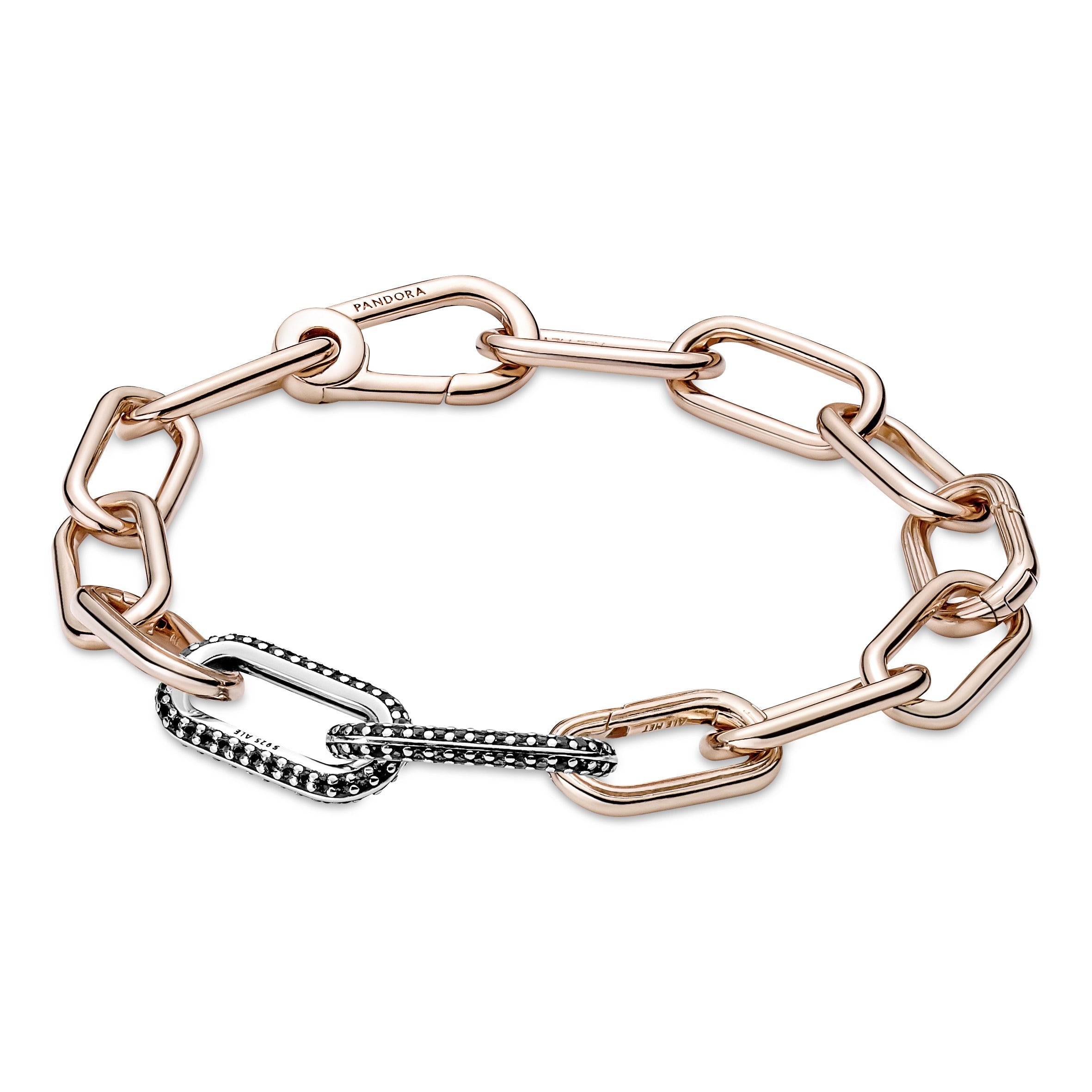 PANDORA ME Styling Pavé Double Link Crystals Necklaces And Pendants Pendant Necklace Jewelry Gift