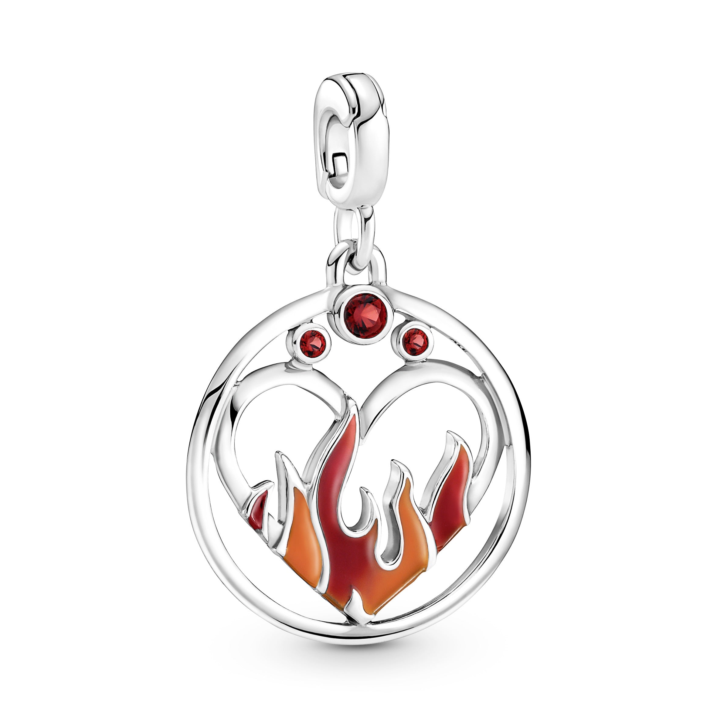 PANDORA ME Fire Inside Medallion Crystals Charms Bracelet Charm Jewelry Gift