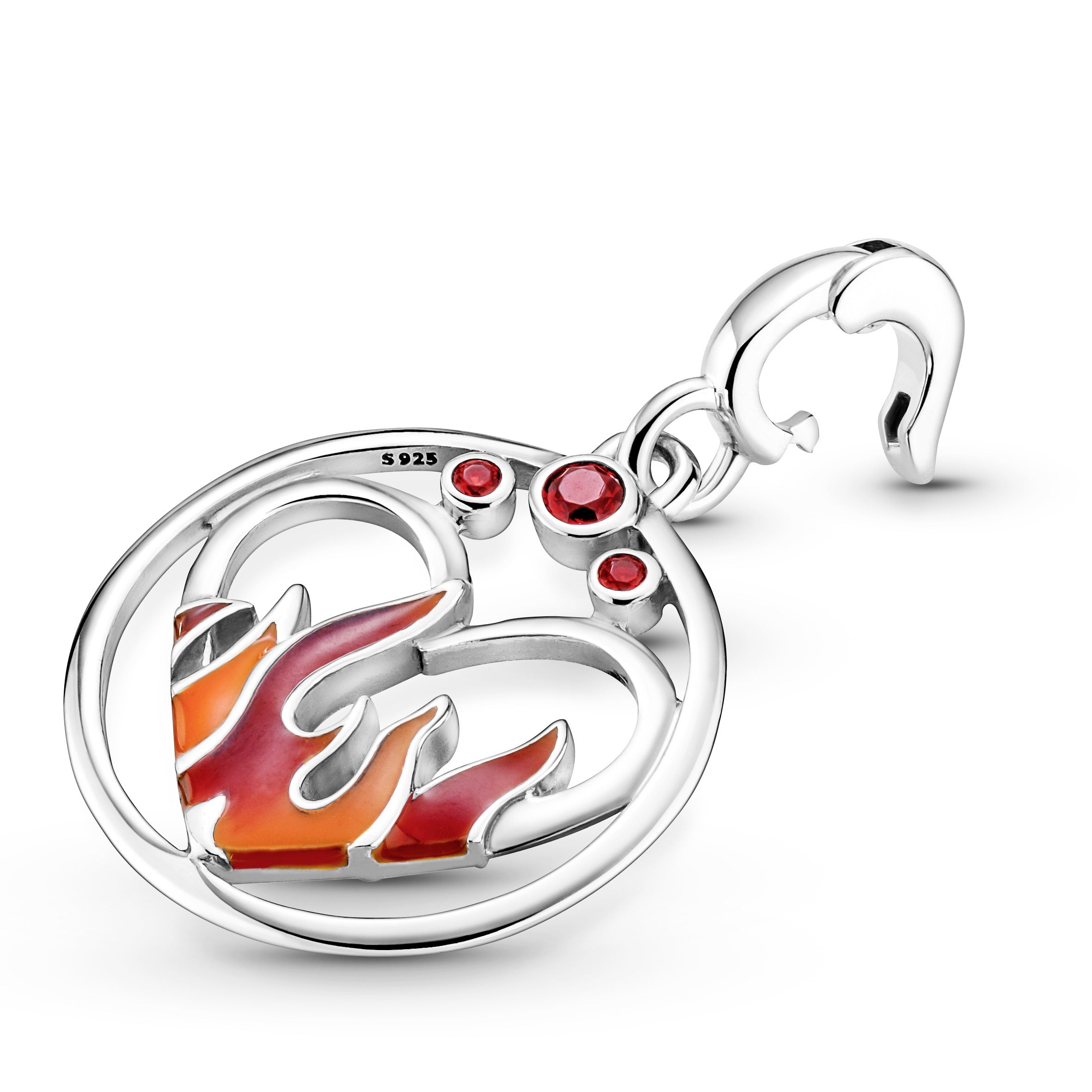 PANDORA ME Fire Inside Medallion Crystals Charms Bracelet Charm Jewelry Gift