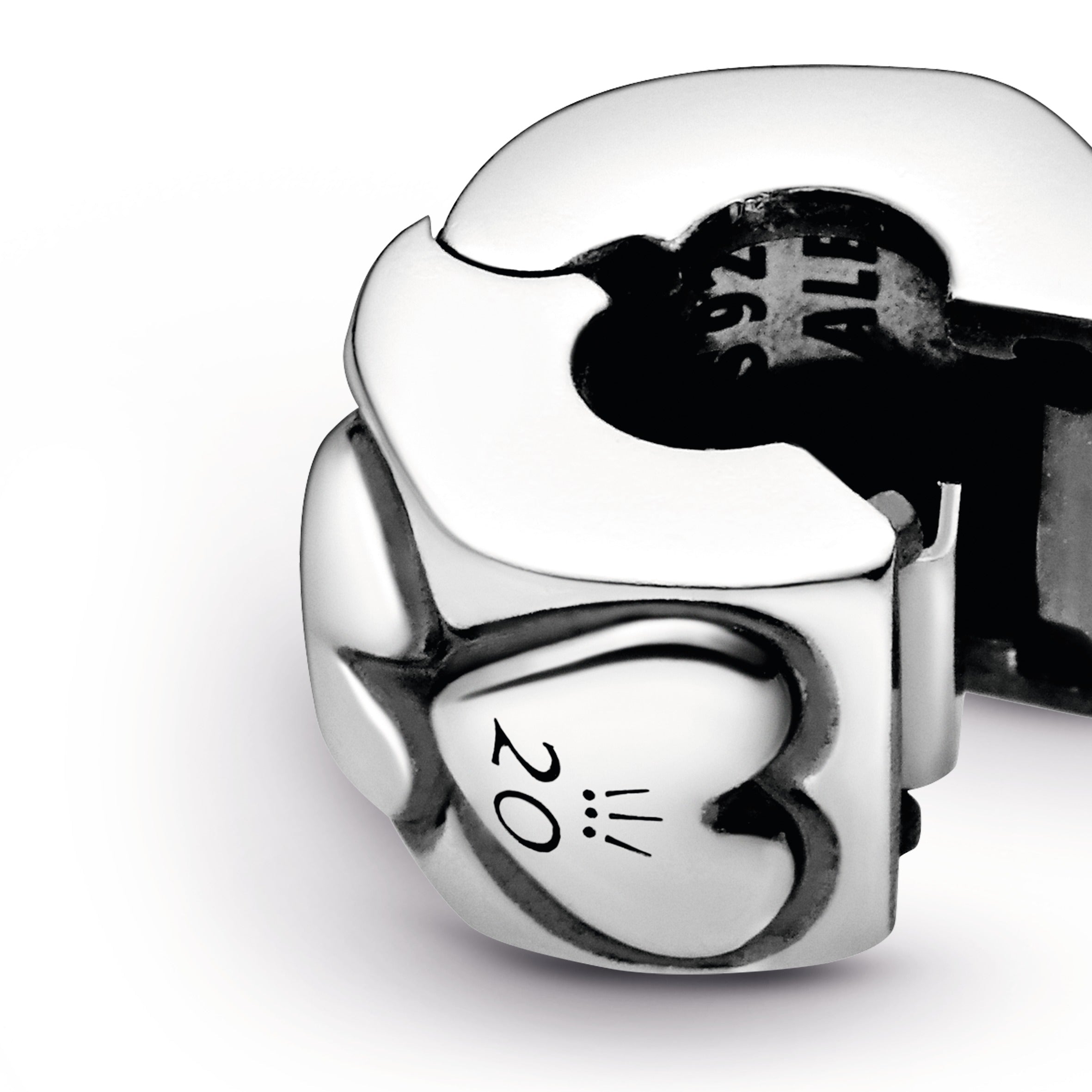 PANDORA 2020 Limited Edition Hearts Clip Charm Sterling Silver Charms Bracelet Charm Jewelry Gift