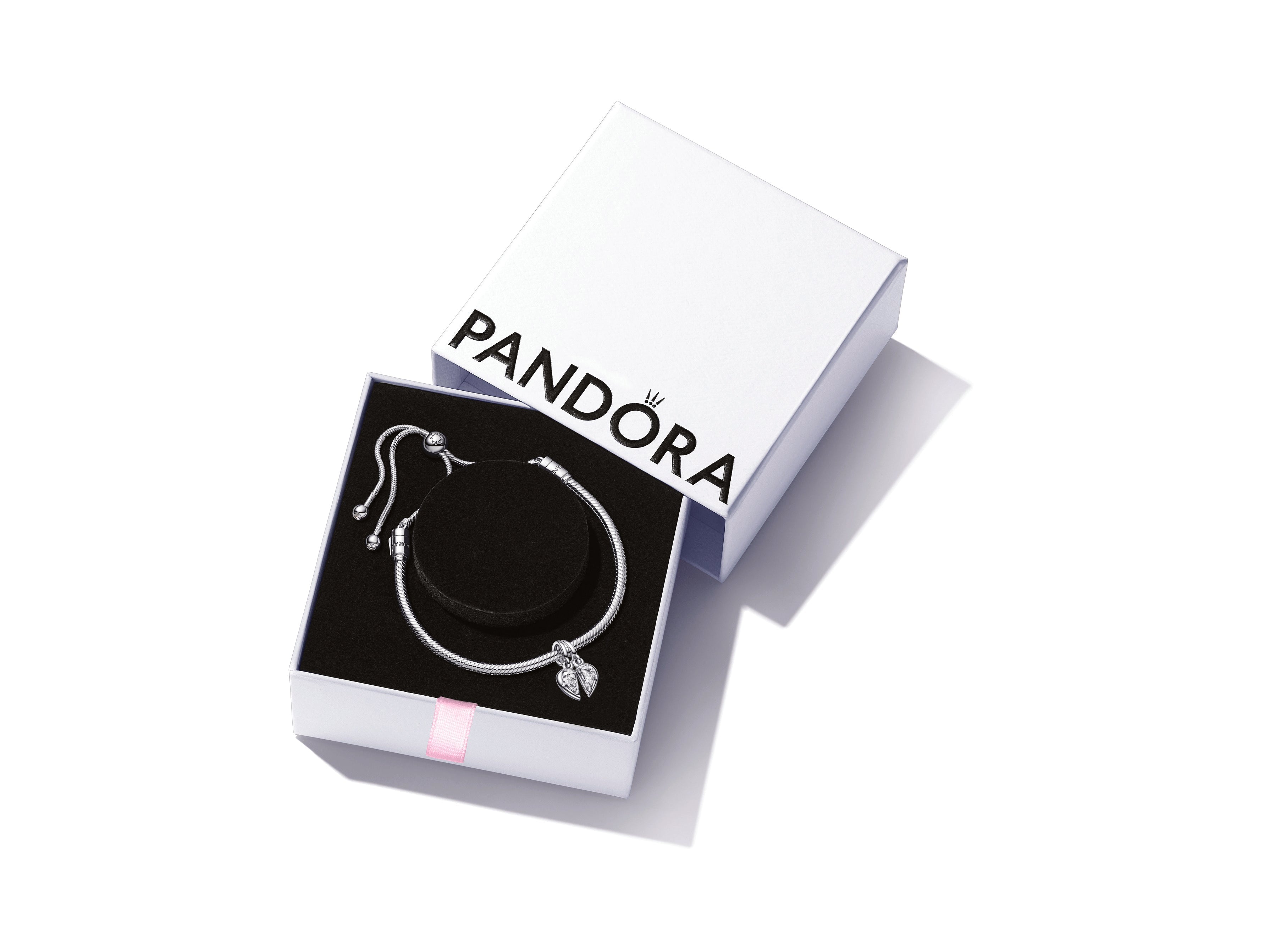PANDORA Mother And Daughter Splittable Bracelet And Charm Gift Set Sterling Silver Giftsets Bracelet Charm Jewelry Gift