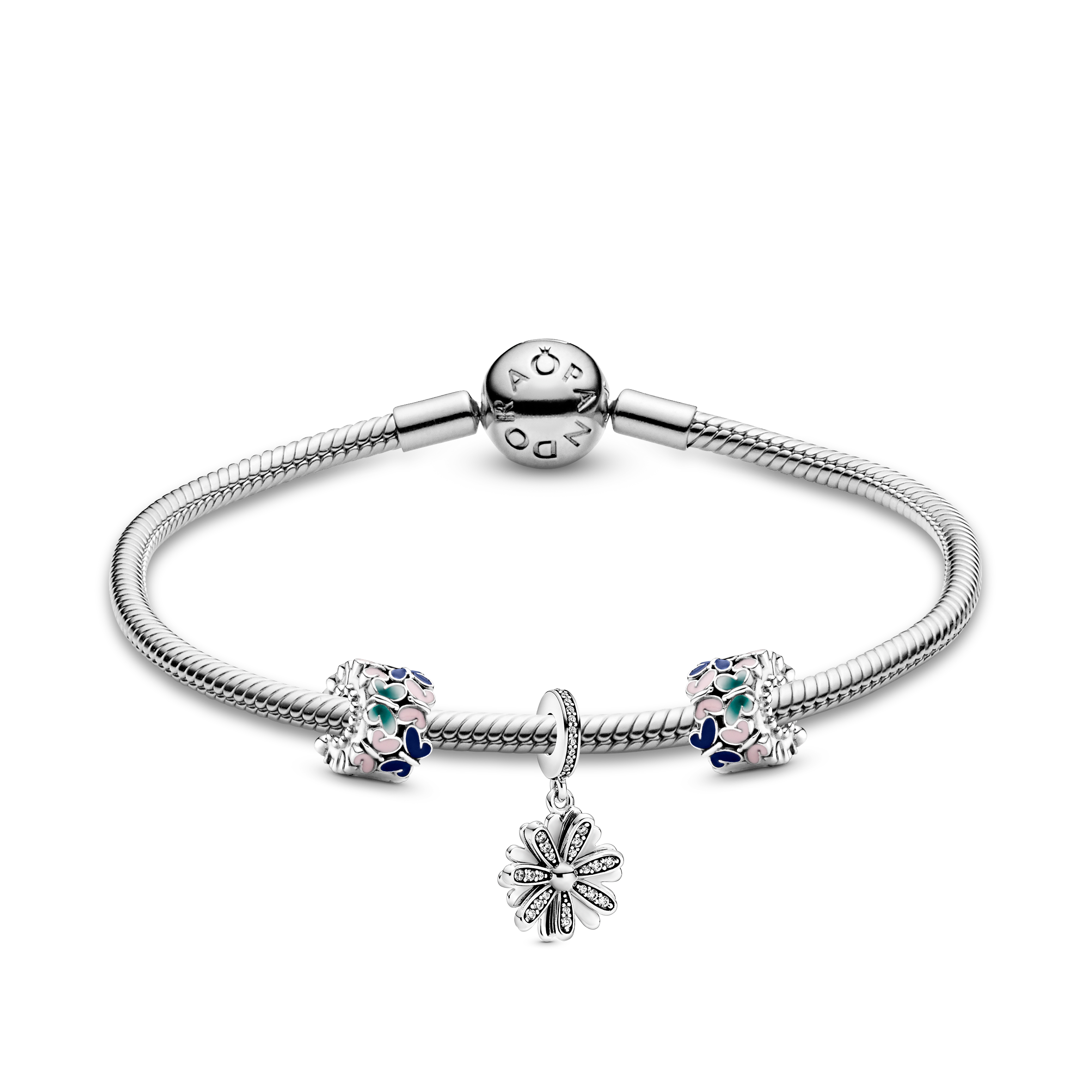 PANDORA Inspired By Nature Bracelet And Charms Bundle Set Enamel Online-Exclusive Bundle Sets Bracelet Charm Jewelry Gift