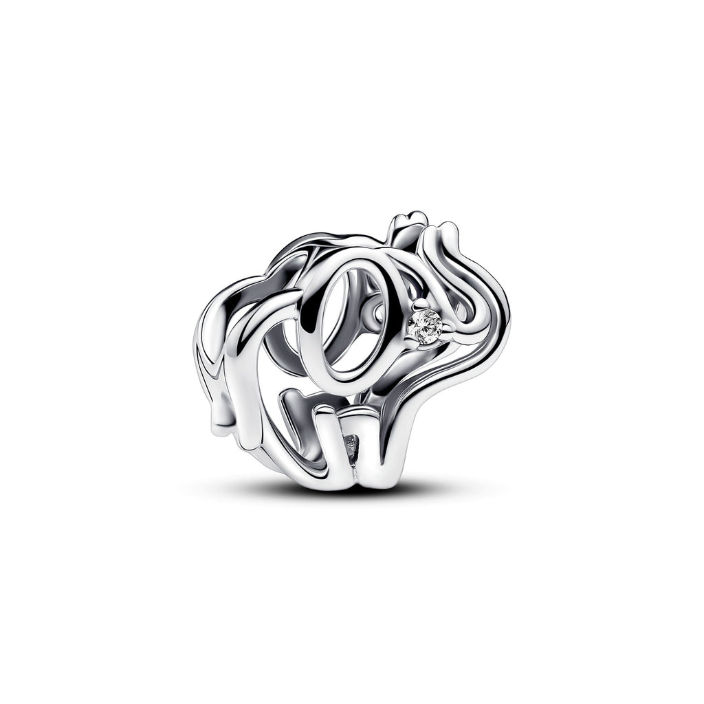 PANDORA Openwork Elephant Charm Cubic Zirconia Clear Animals Charms Bracelet Charm Jewelry Gift