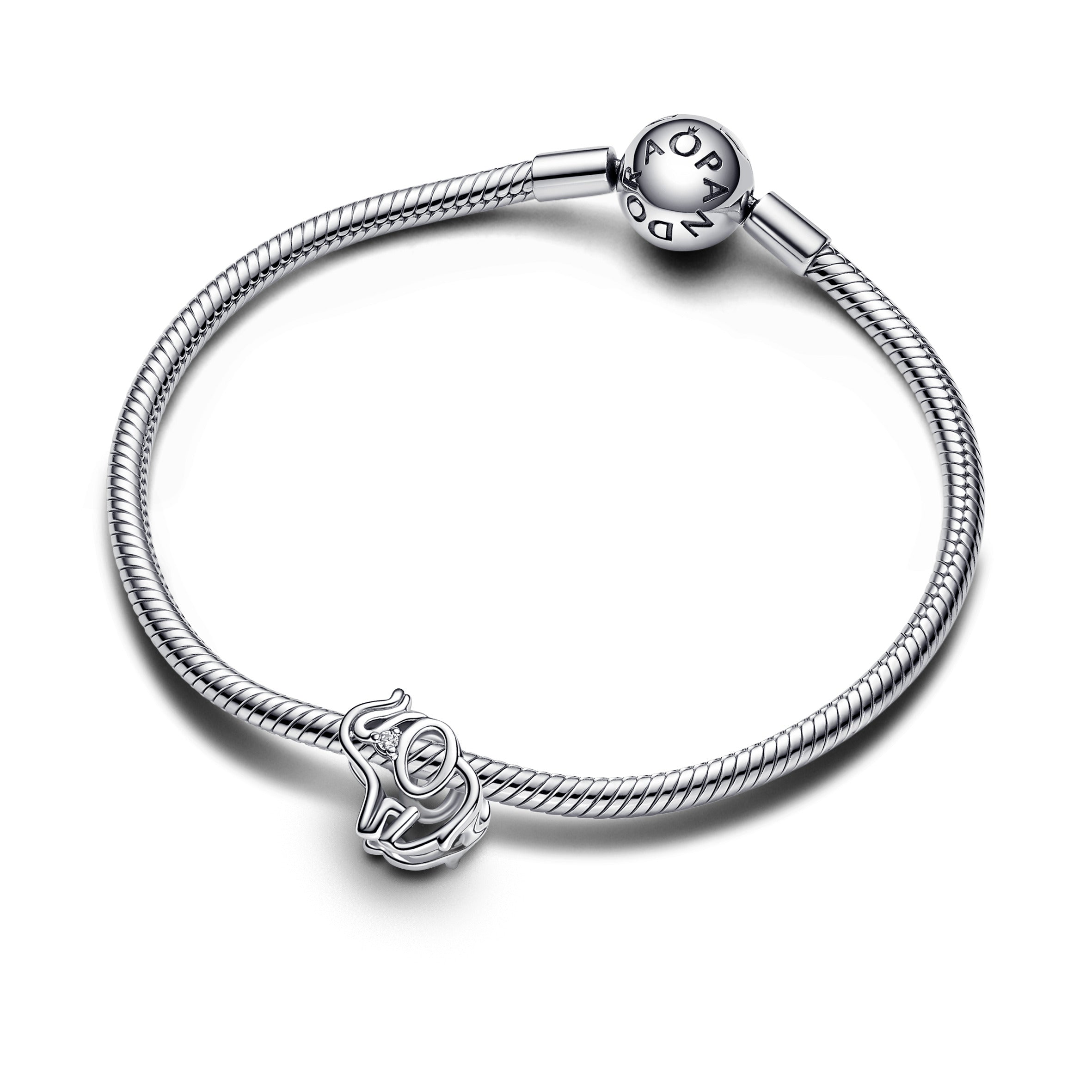 PANDORA Openwork Elephant Charm Cubic Zirconia Clear Animals Charms Bracelet Charm Jewelry Gift