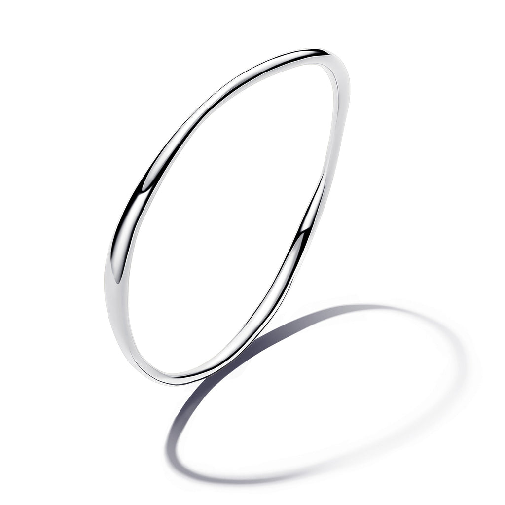 PANDORA Organically Shaped Bangle Sterling Silver Nature Bracelets Chain Bracelet Jewelry Gift