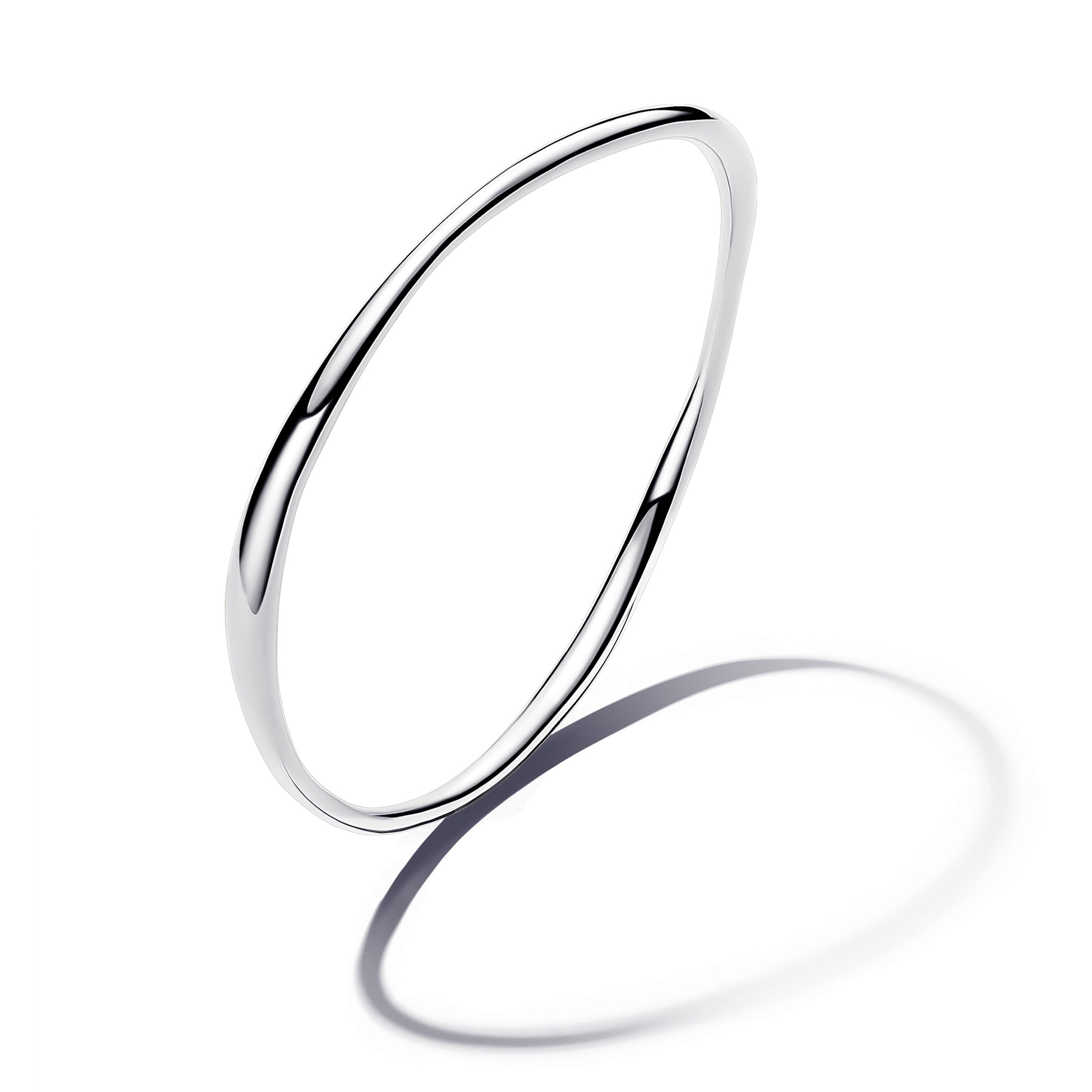 PANDORA Organically Shaped Bangle Sterling Silver Nature Bracelets Chain Bracelet Jewelry Gift