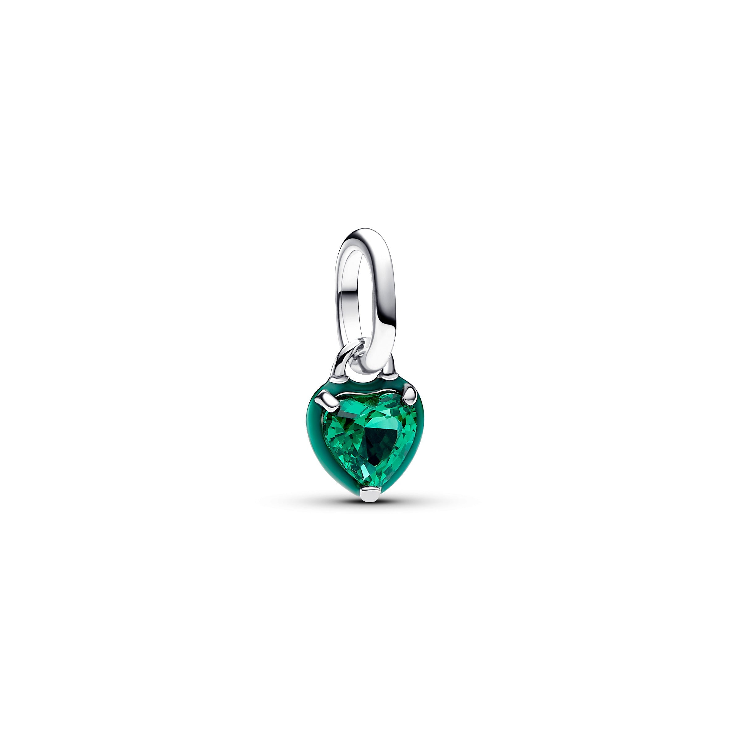 PANDORA ME Green Chakra Heart Mini Dangle Charm Enamel Love Charms Bracelet Charm Jewelry Gift