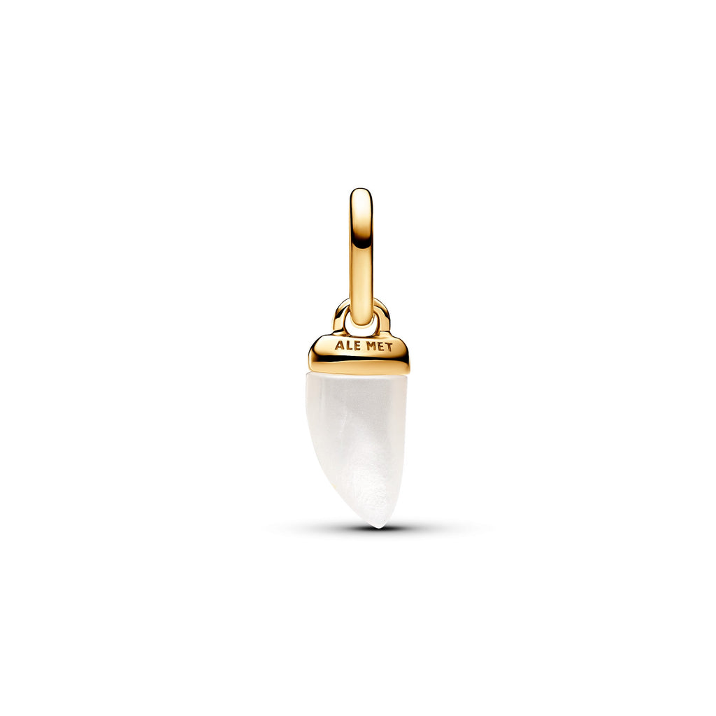 PANDORA ME Shark Tooth Mini Dangle Charm 14K Gold Plated Unique Metal Blend Symbols Charms Bracelet Charm Jewelry Gift