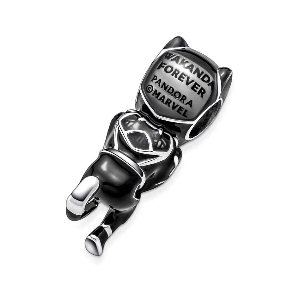 PANDORA Marvel The Avengers Black Panther Charm Enamel Charms Bracelet Charm Jewelry Gift