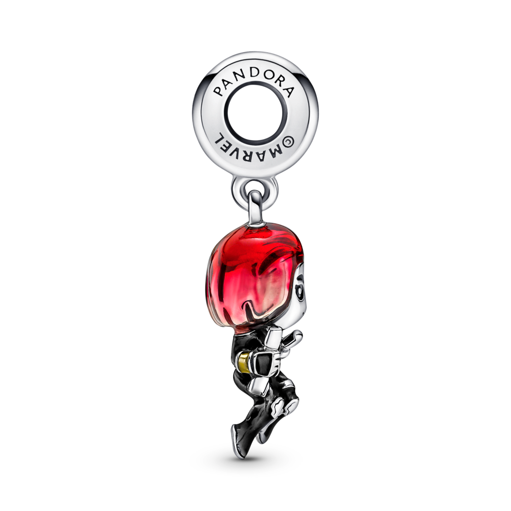 PANDORA Marvel The Avengers Black Widow Dangle Charm Enamel Charms Bracelet Charm Jewelry Gift
