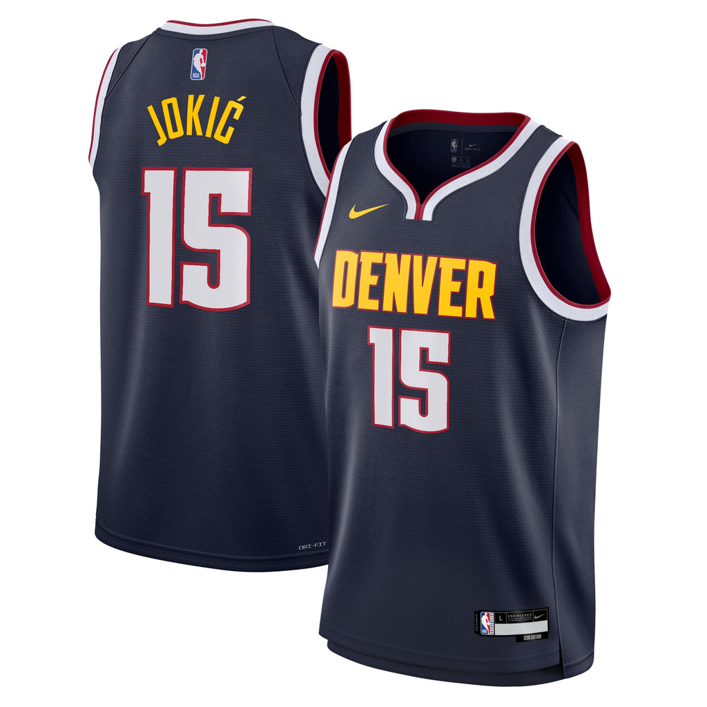 Denver Nuggets NBA Nike Icon Swingman Jersey - Navy - Nikola Jokić - Youth