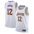 Los Angeles Lakers NBA Nike Association Edition Swingman Jersey - White - Jake LaRavia - Unisex