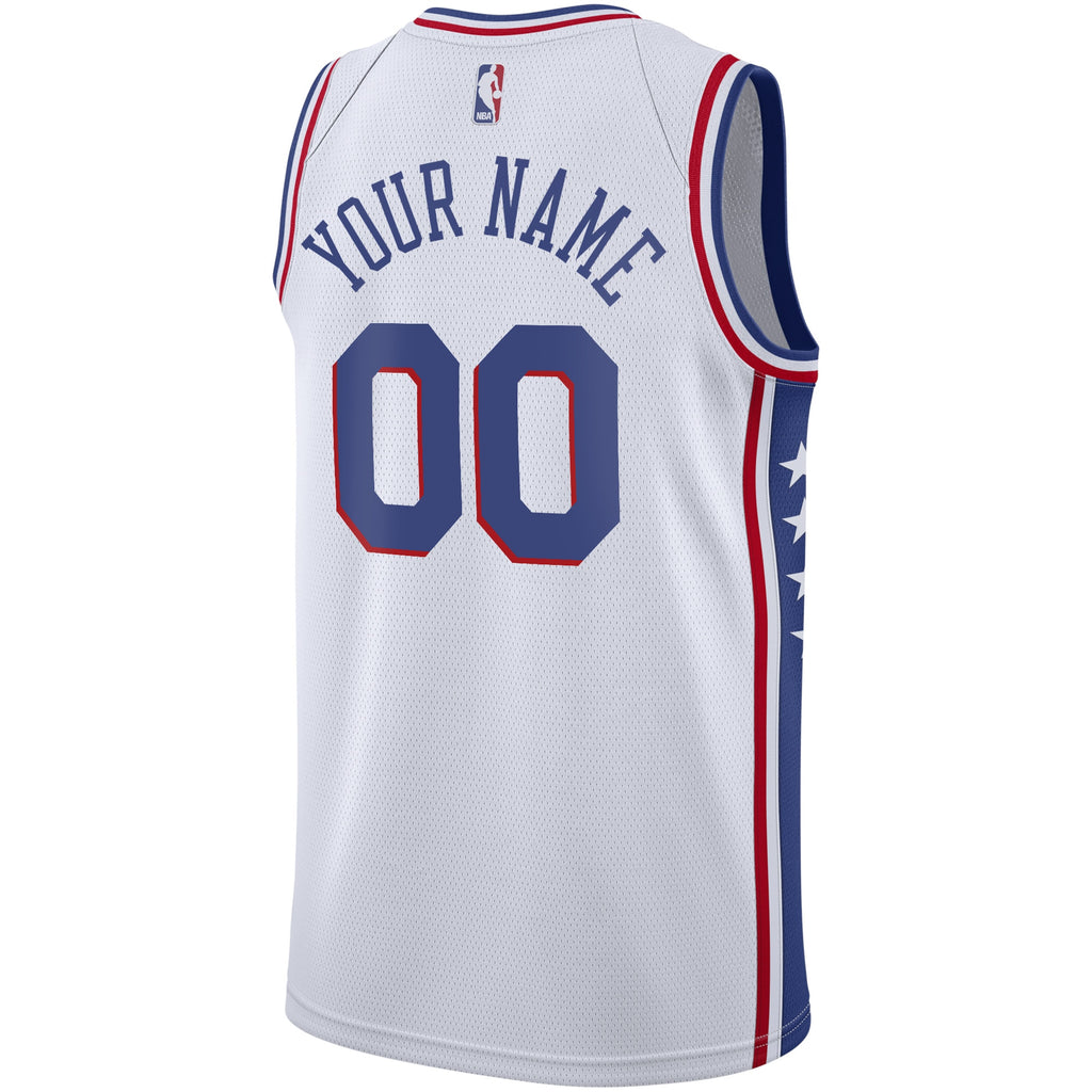 Philadelphia 76ers NBA Nike Association Swingman Jersey - Custom - Youth