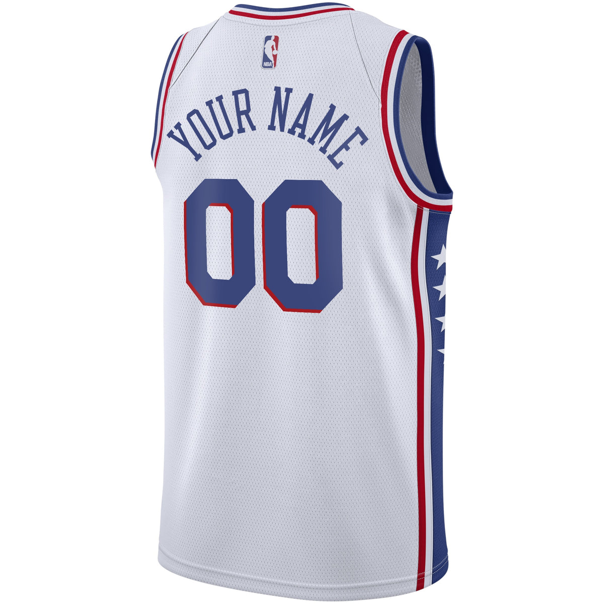 Philadelphia 76ers NBA Nike Association Swingman Jersey - Custom - Youth