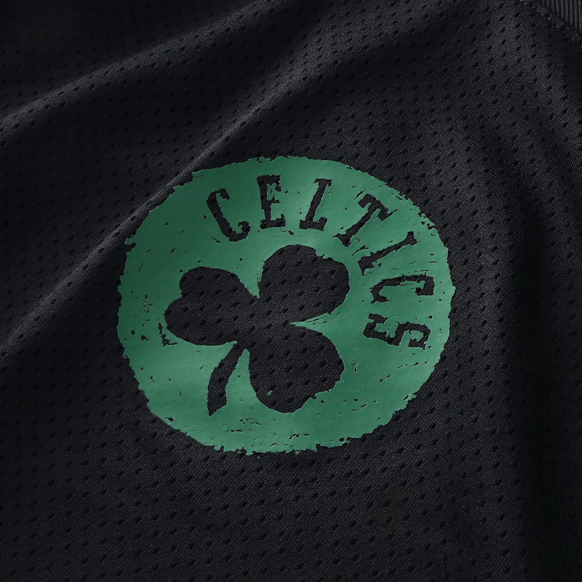 Boston Celtics NBA Nike Courtside Football Jersey - Black - Men's