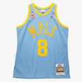 Los Angeles Lakers NBA Men's Mitchell & Ness Kobe Bryant Powder Blue 2001/02 Hardwood Classics Authentic Player Jersey