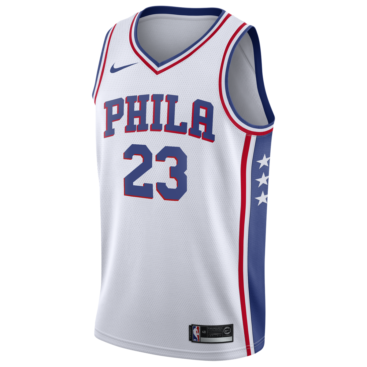 Philadelphia 76ers NBA Nike Association Edition Swingman Jersey - White - LeBron James - Youth