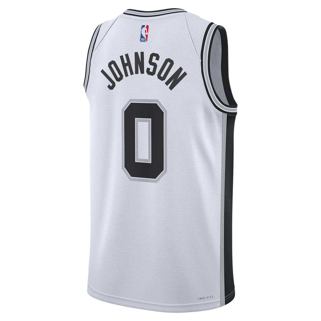San Antonio Spurs NBA Nike Association Edition Swingman Jersey - White - Keldon Johnson - Unisex