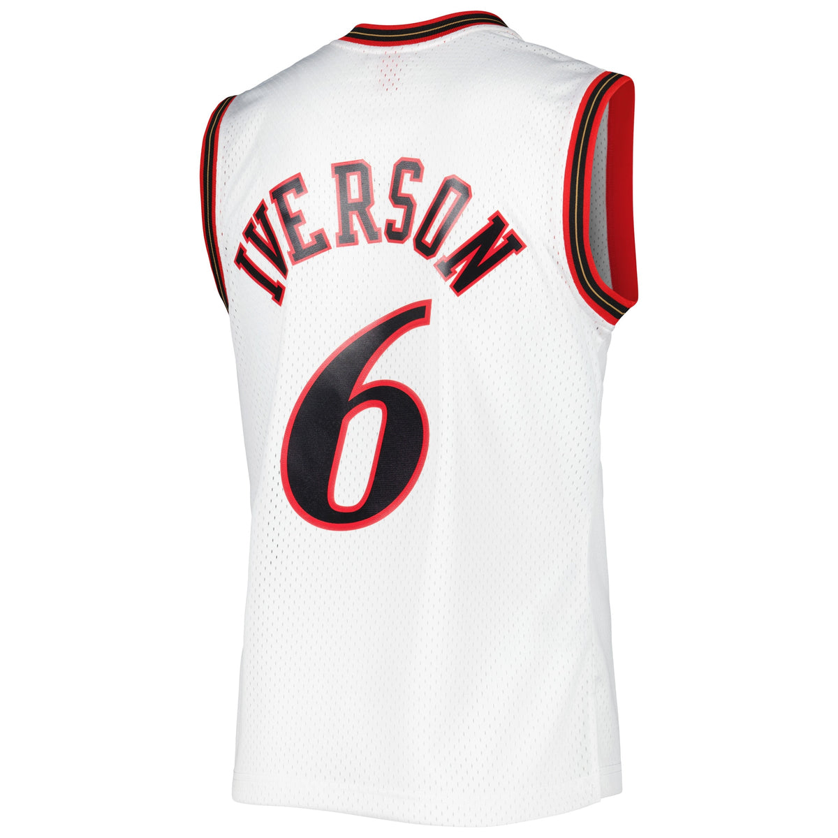 Philadelphia 76ers NBA Men's Mitchell & Ness Allen Iverson White 2002/03 Hardwood Classics Swingman Jersey