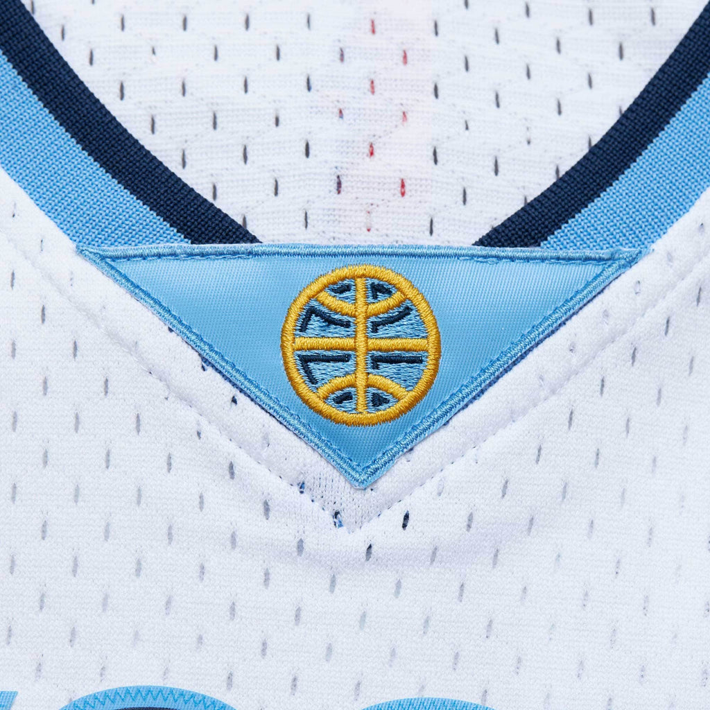 Denver Nuggets NBA Men's Mitchell & Ness Nikola Jokic White 2016/17 Throwback Swingman Jersey
