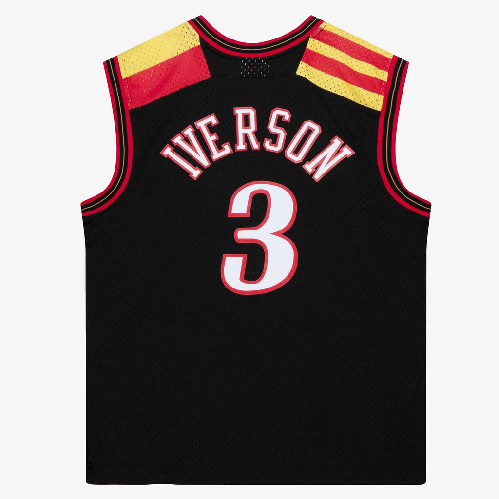 Philadelphia 76ers NBA Mitchell & Ness Allen Iverson 2006 Alternate Spain Authentic Jersey - Black