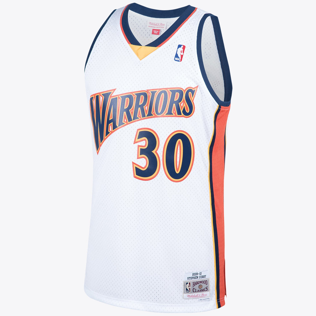 Golden State Warriors NBA 2009 Steph Curry Hardwood Classics Home Swingman Jersey By Mitchell & Ness - White - Men's