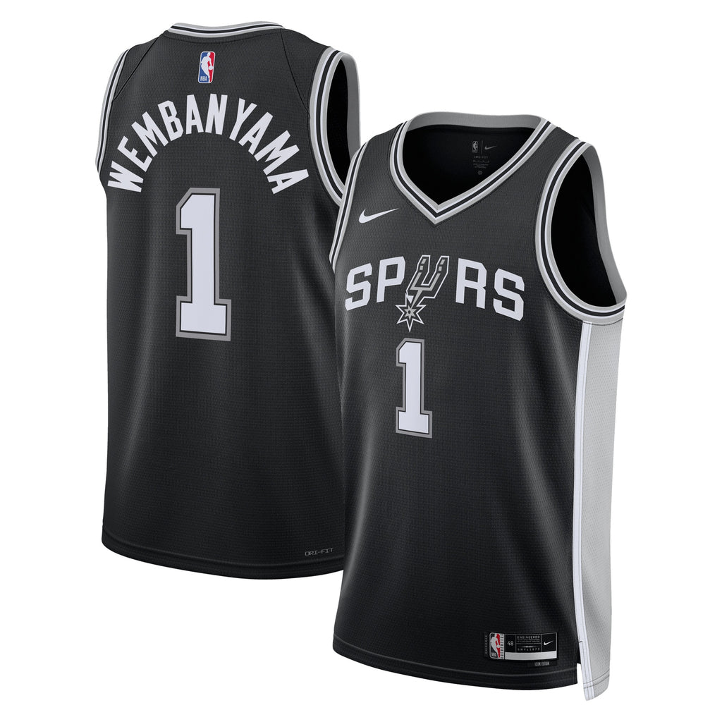 San Antonio Spurs NBA Nike Icon Swingman Jersey - Victor Wembanyama - Men's