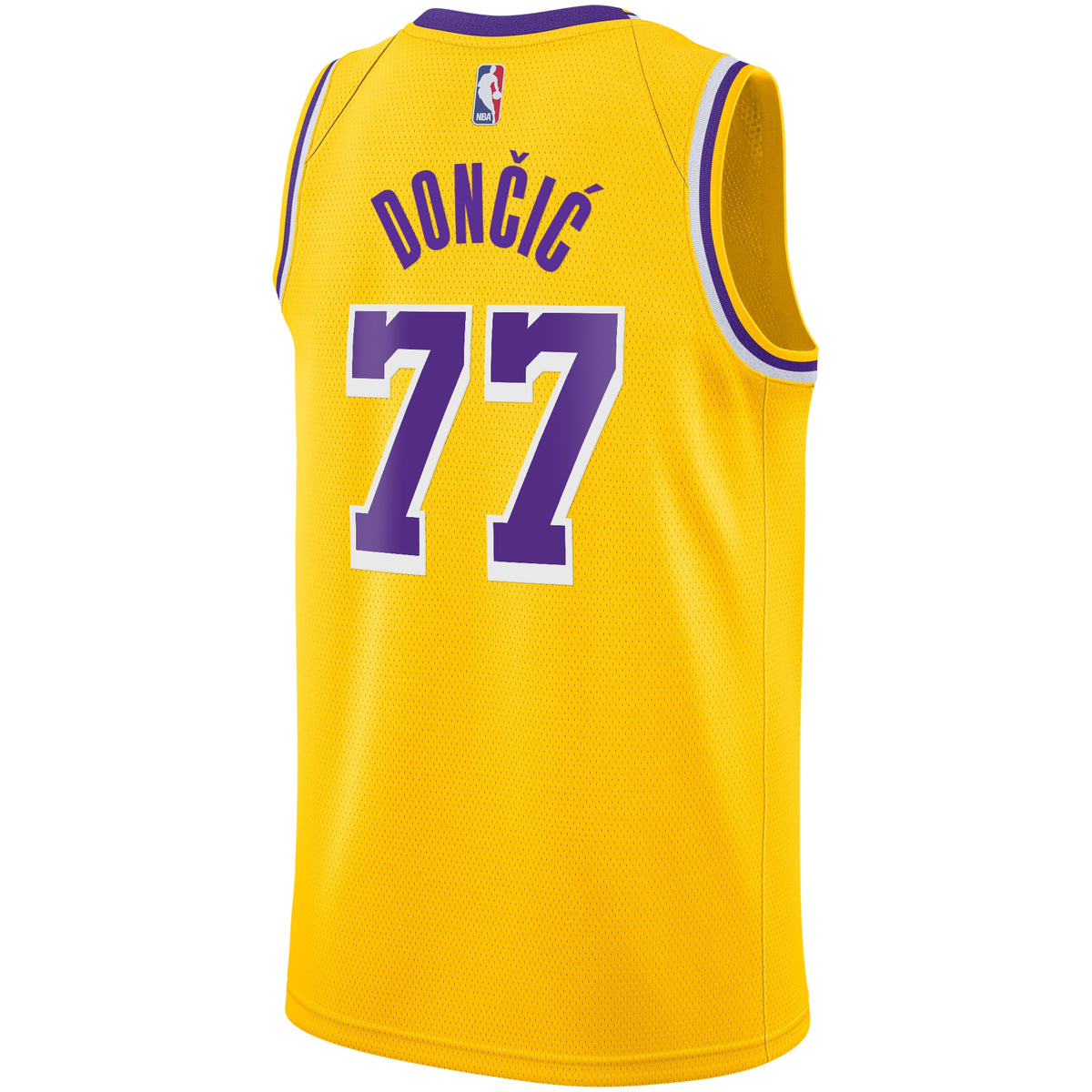 Los Angeles Lakers NBA Nike Icon Edition Swingman Jersey - Gold - Luka Dončić - Youth