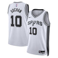 San Antonio Spurs NBA Nike Association Edition Swingman Jersey - White - Jeremy Sochan - Unisex