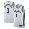 San Antonio Spurs NBA Nike Association Edition Swingman Jersey - White - Victor Wembanyama - Unisex