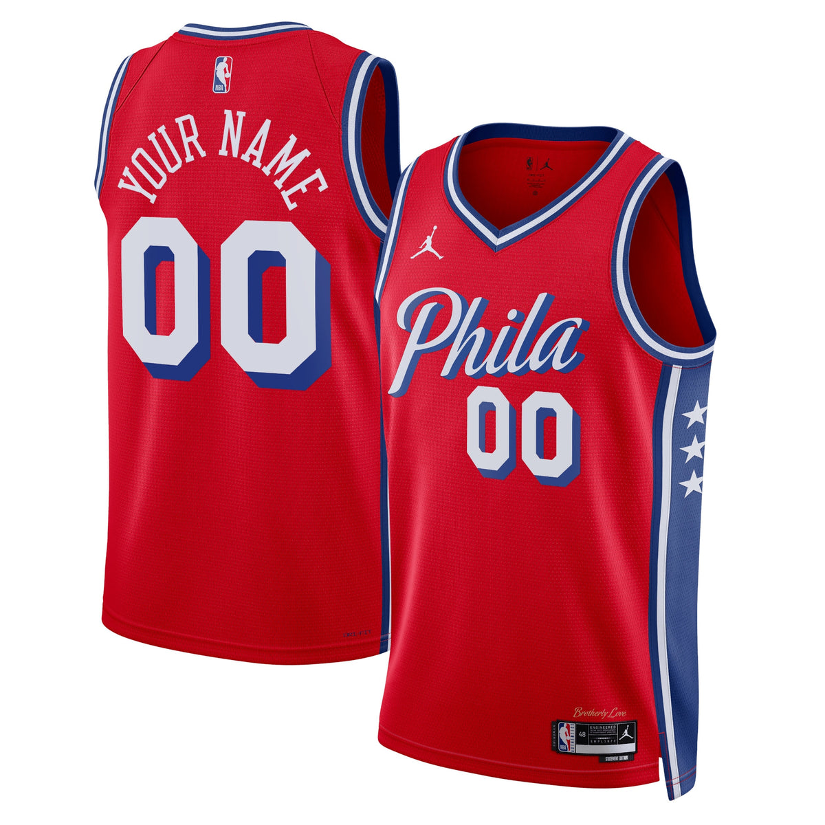 Philadelphia 76ers NBA Jordan Statement Swingman Jersey - Custom - Unisex