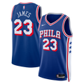 Philadelphia 76ers NBA Nike Icon Edition Swingman Jersey - Royal - LeBron James - Youth