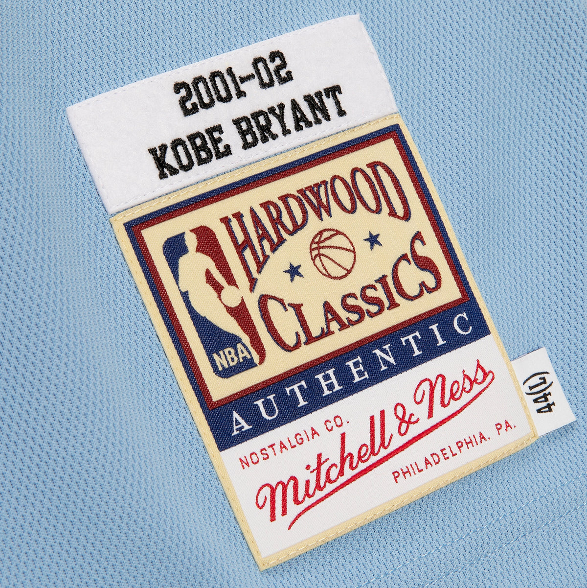 Los Angeles Lakers NBA Men's Mitchell & Ness Kobe Bryant Powder Blue 2001/02 Hardwood Classics Authentic Player Jersey