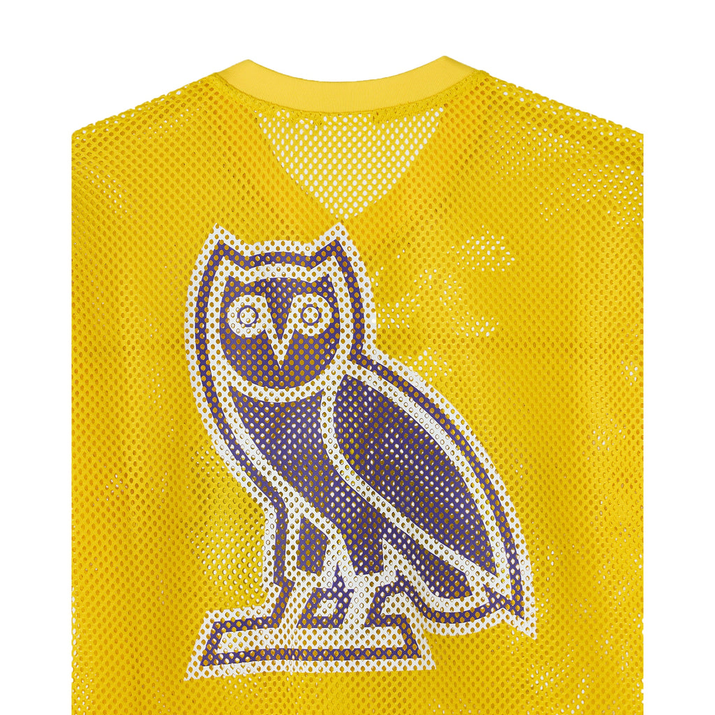 Los Angeles Lakers NBA X OVO Mesh Football Jersey - Men's