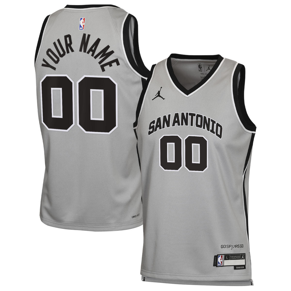San Antonio Spurs NBA Jordan Statement Jersey - Custom - Unisex