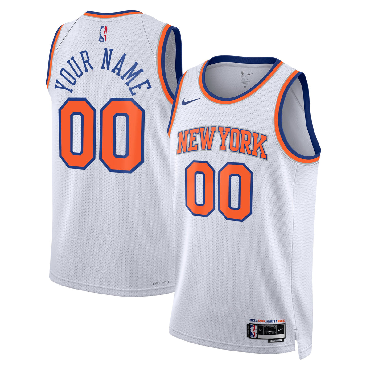 New York Knicks NBA Nike Association Swingman Jersey - Custom - Unisex