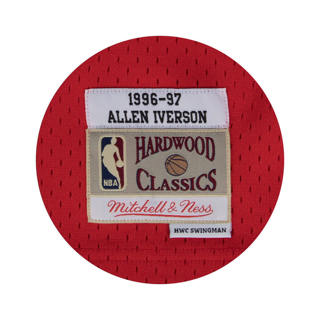 Philadelphia 76ers NBA Mitchell & Ness Swingman Jersey Road Allen Iverson 1996-97