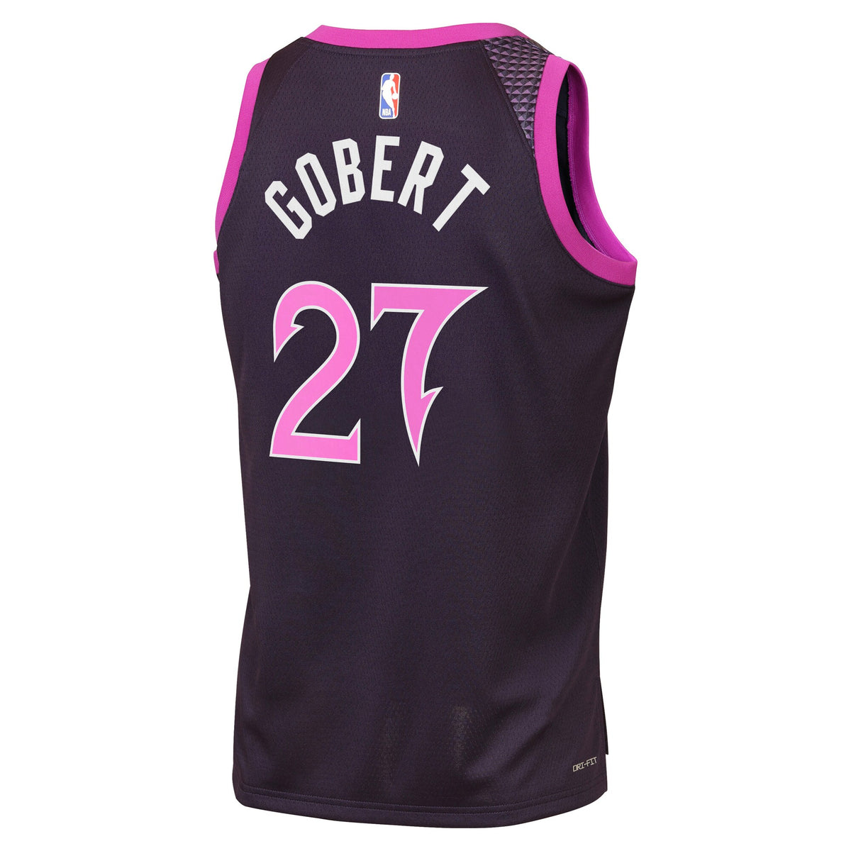Minnesota Timberwolves NBA Nike 2025/26 City Edition Swingman Jersey - Black - Rudy Gobert - Youth